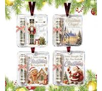 Christmas Cash & Treat Holder Ornament-3.94" for Xmas Tree (D-4PCS)