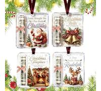 Christmas Cash & Treat Holder Ornament-3.94" for Xmas Tree (E-4PCS)