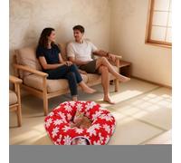 Christmas Cat Bed Tunnel, Plush Kitten Tunnel Mat, Cat Donut Nest For Living Room Balcony Enrichment Home Bedroom Exercise Winter Sleeping