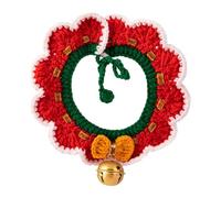 Christmas Cat Collar - Holiday Festive Kitten Puppy Costume, Knitted Pet Collar Scarf, Adjustable Handmade Christmas Scarf For Family Gathering, Photoshoot, Party, Role Play