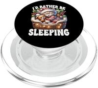Christmas Cat Cute Winter Sayings ID Rather Be Sleeping PopSockets PopGrip para MagSafe