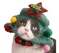 Christmas Cat Hat, Cartoon Warm Kitten Outfits, Dog Winter Hat, Cat Hat, Christmas Pet Costume, Soft Plush Pet Hat Winter Warm Accessories for Small Dogs Cats