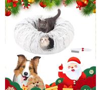 Christmas Cat Tunnel, Christmas Cat Tree, Cat Tunnel for Under Christmas Tree, Cat Christmas Tree Tunnel, Christmas Cat Tree,Suitable for Medium and Small Cats (F)