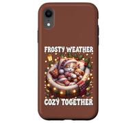 Christmas Cat with Lights For Kitten Mom Cute Winter Sayings Carcasa para iPhone XR
