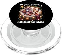 Christmas Cat with Lights For Kitten Mom & Winter Cute Xmas PopSockets PopGrip para MagSafe