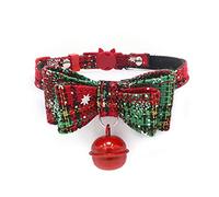Christmas Cats Collar with Bell for Cats Small Dogs Puppy Kitty Cats-Collar Pet Products Cats Collar for Kitten Accessories Bowknot