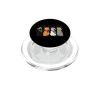 Christmas Cats Santa Cute Xmas Kittens Women Girls Kids Men PopSockets PopGrip para MagSafe