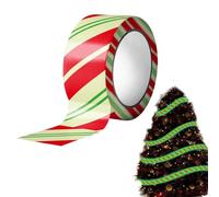 Christmas Caution Tape - 16.4ft Glow in the Dark Holiday Hazard Warning Tape, Festive Seasonal Decor for Schools, Campgrounds, Pathways, Stairs, Gardens, Driveways, Living Rooms, Bedrooms, Studies