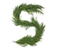 Christmas Cedar Garland - Artificial Greenery Decor, 180cm Real Touch Cedar Greenery Garland for Winter | Artificial Pine Leaf Vine for Outdoor, Indoor, Fireplace, Porch, Door, Living Room, Wall Decor