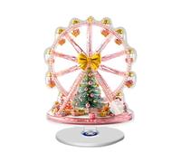 Christmas Centerpiece - 2D Ferris Wheel Ornament, Rotating Table Decoration | Eye-Catching Tree Design, Festive Display Function, Holiday Home Decor Category, Ideal for Table, Fireplace