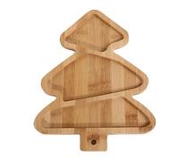 Christmas Charcuterie Board - Wooden Christmas Serving Tray, Wooden Christmass Food Plates, Rustic Appetizer Board for Holiday Dinner | Appetizer Boards for Food Bread Sushi Cookie Fruit Dinner