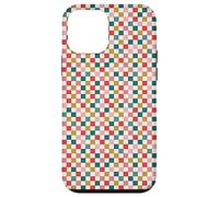 Christmas Checkered Joy Holiday Checkerboard Design Carcasa para iPhone 12 Mini