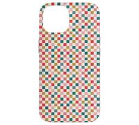 Christmas Checkered Joy Holiday Checkerboard Design Carcasa para iPhone 14