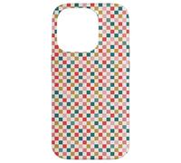 Christmas Checkered Joy Holiday Checkerboard Design Carcasa para iPhone 14 Pro