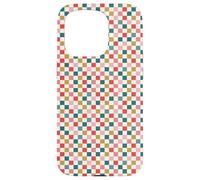 Christmas Checkered Joy Holiday Checkerboard Design Carcasa para iPhone 15 Pro