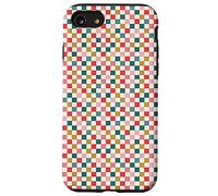 Christmas Checkered Joy Holiday Checkerboard Design Carcasa para iPhone SE (2020) / 7/8