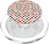 Christmas Checkered Joy Holiday Checkerboard Design PopSockets PopGrip para MagSafe