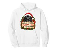 Christmas Cheer and Dog Hair Black Labrador Holiday Home Sudadera con Capucha