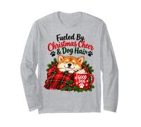 Christmas Cheer and Dog Hair Cozy Shiba Inu Cocoa Nights Manga Larga