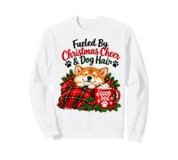 Christmas Cheer and Dog Hair Cozy Shiba Inu Cocoa Nights Sudadera