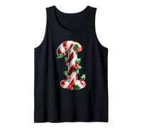 Christmas Cheer Caramelo Caramelo Letra I Camiseta sin Mangas