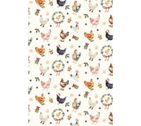 Christmas Chickens & Wreaths Notebook: 6x9 inch | 120 pages | A playful Christmas chicken journal with festive wreaths and John 8:12