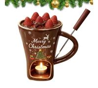 Christmas Chocolate Fondue Mug | 155ml Ceramic Heat-Resistant , Chocolate