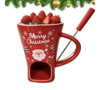 Christmas Chocolate Fondue Mug | 155ml Ceramic Heat-Resistant , Chocolate