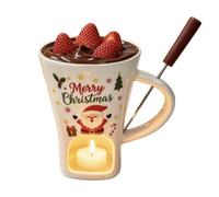 Christmas Chocolate Fondue Mug | 155ml Ceramic Heat-Resistant , Chocolate