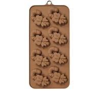 Christmas Chocolate Molds, Cane Chocolate Fondant Molds Silicone, 8-Cavity Reusable for Candy Fondant Cake Topper Gummy Candle Making Resin Casting Soap