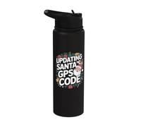 Christmas Coder - Actualización del programador de código GPS de Santas Stainless Steel Insulated Water Bottle