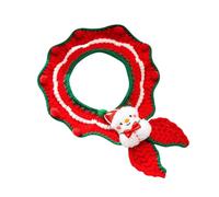 Christmas Collar For Pets, Festive Pet Collar, Holiday Pet Collar, Christmas-themed Collar For Pets Realistic Shape Knitted Collar Pet Bib For Schnauzers, Bichon Frise, Adult Cats, Small Dogs, Rabbits