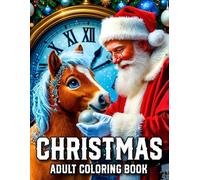 Christmas Coloring Book for Adults: Easy Large Print Christmas Coloring Coloring Book for Adults and Seniors - Cozy Winter Scenes, Santa, Snowmen & Holiday Decorations