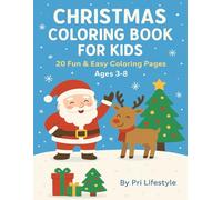 Christmas Coloring Book for Kids: 24 Fun & Easy Coloring Pages (THE COLORING WORLD)