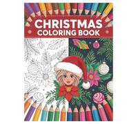 Christmas Coloring Book: Kawaii Style, 100 Pages for Adults: Cute Holiday Designs for Stress Relief and Relaxation