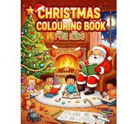 Christmas colouring book for kids ( cute & easy): Fun with Santa & Holiday Preparations by CocoMagic | 8.5 x 11 inch 50+pages | perfect gift for kids and toodlers