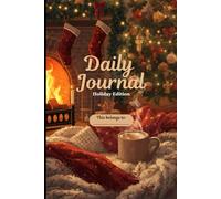 Christmas Composition Notebook | 6x9 Cozy Fireplace & Coffee Cover | Journal for Writing, Notes & Holiday Gifts