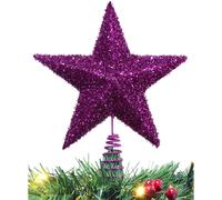 Christmas Concepts 11 '' Sparkling Tree Top Star - Luxurious Christmas Decorations Purple
