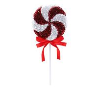 Christmas Concepts® 36cm (14.2") Giant Sparkly Sequin Lollipop Decoración navideña - Adornos para árboles de Navidad - 5 Colores Disponibles