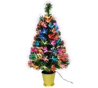 Christmas Concepts® 3ft (36 Inch/90cm) Árbol de Fibra Óptica Preiluminado Cerde - Árboles de Navidad (LED Multicolores)