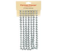 Christmas Concepts 9ft Christmas Bead Chain - Christmas Bead Garlands - Christmas Ornaments Graphite Grey