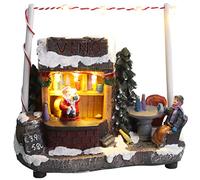 Christmas Concepts® - Escena de Mercado navideño con luz LED de 5 "/ 13 cm (Cabaña de Vino)