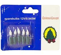 Christmas Concepts® MRS CHRISTMAS Pack of 4 Clear Push in Fuse Bulbs 12v (No 3b)