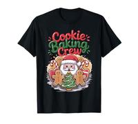 Christmas Cookie Baking Crew Gingerbread Candy Cane Fun Camiseta