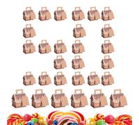 Christmas Cookie Boxes - 50 Pieces House Shaped Chocolate Container | Holiday Bakery Treat Boxes | Retail Store Fixtures & Equipment For Candy Chocolate Party Supplies Holiday Gathering Vacation