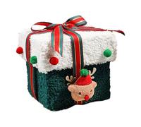 Christmas Cookie Boxes - Holiday Snack Containers, Decorative Boxes, Multi Purpose Use for Fruits, Party, Favors, Stocking Stuffers, Family Gatherings, 4.72x4.72x5.12 Inches