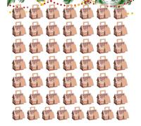 Christmas Cookie Boxes - Party Favors Box, 50 piezas House Shaped Chocolate Container | Holiday Bakery Box For Candy Chocolate Party Supplies Holiday Gathering Vacation Home School Office