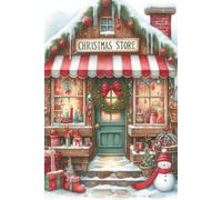 Christmas Cottage Notebook | 6 x 9 College Ruled Journal | 120 Pages | Matte Cover | #3Cozy Holiday Home Writing Notebook for Notes, Journaling, School, Work & Christmas Gift
