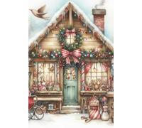 Christmas Cottage Notebook | 6 x 9 College Ruled Journal | 120 Pages | Matte Cover | Cozy Holiday Home Writing Notebook for Notes, Journaling, School, Work & Christmas Gift #6