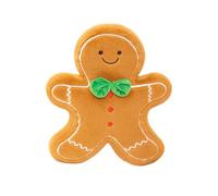 Christmas Couch Pillows, Stuffed Holiday Tree and Gingerbread Plush Cushions, Decorative Lumbar Pillows for Living Room, Bedroom, Office, and Apartment